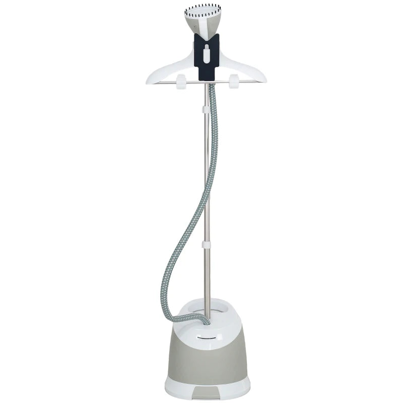 1800W Powerful Standing Clothes Steamer with Accessories in Grey