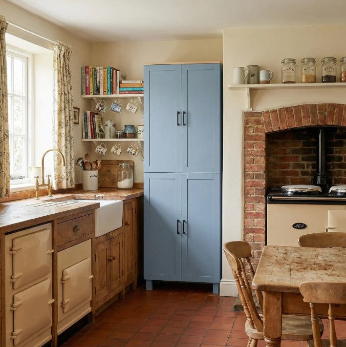 170cm Slim Kitchen Pantry Cupboard – Transform Cluttered Kitchens into Organised, Space-Saving Storage with 6 Adjustable Shelves & 4 Doors