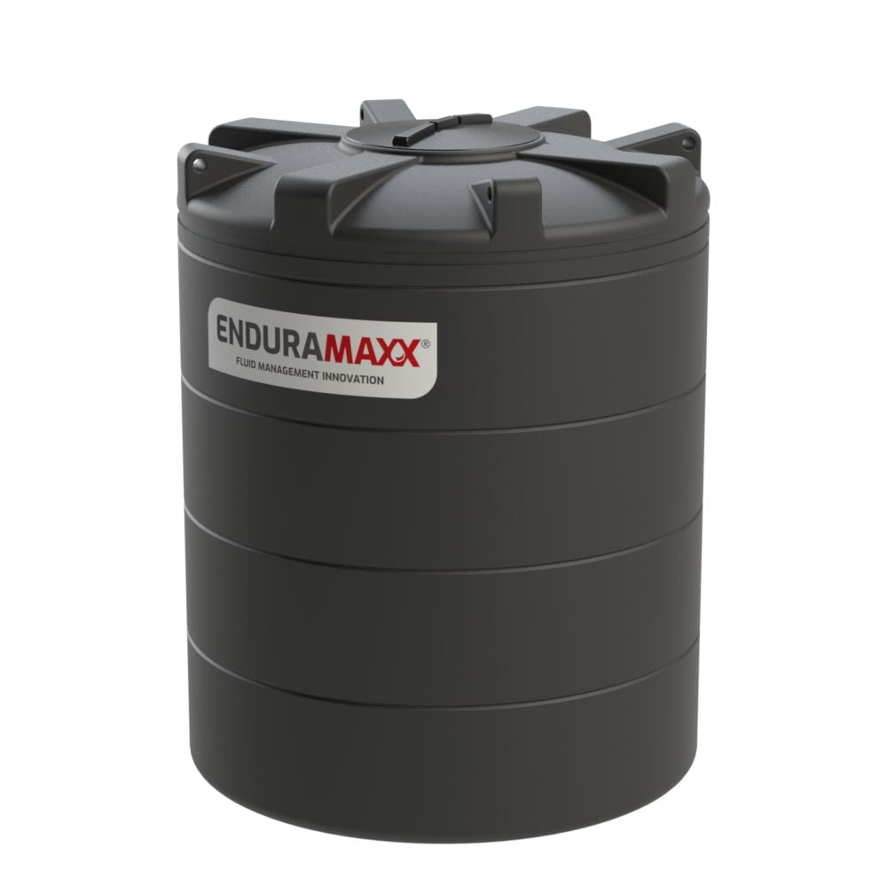 4,000 Litre Vertical Tank - Black - Potable Water - 1 SG