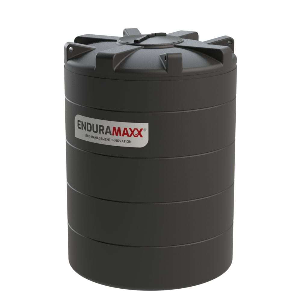 4,500 Litre Vertical Tank - Black - Potable Water - 1 SG