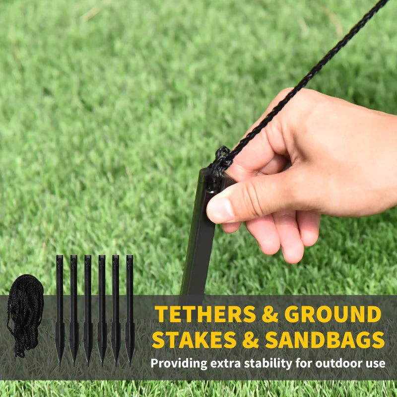 180 cm Halloween Inflatable Pumpkin & Cat with LED Lights - Self-Inflating Outdoor Decoration for Garden Party - Orange & Black