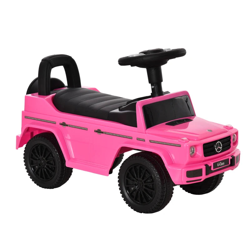 Licensed 3 in 1 Kids Ride On Car Foot To Floor Slider Push Along Toy Pink 12-36 Months