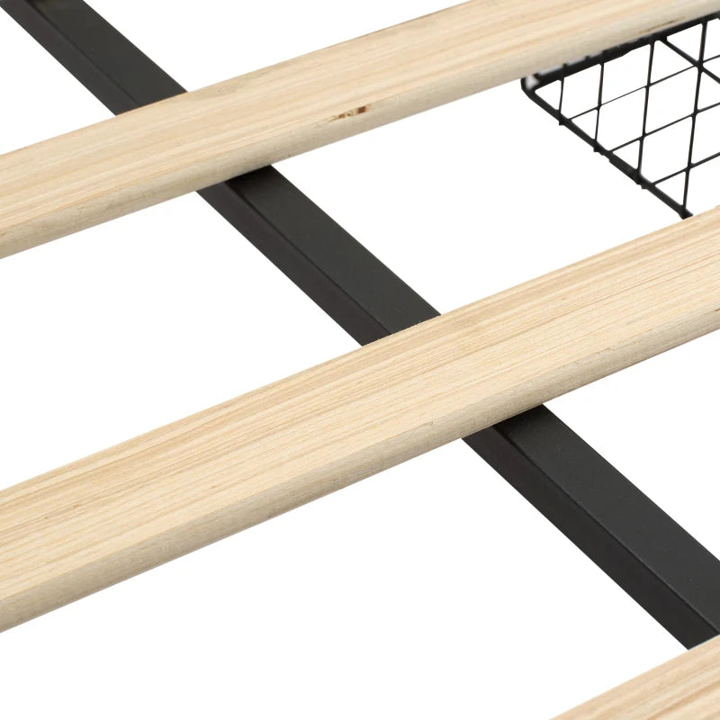 Velvet Upholstered Double Bed with Storage & LED Lights - Soft Backrest, 4 Drawers, Gray - 198x140x98 cm