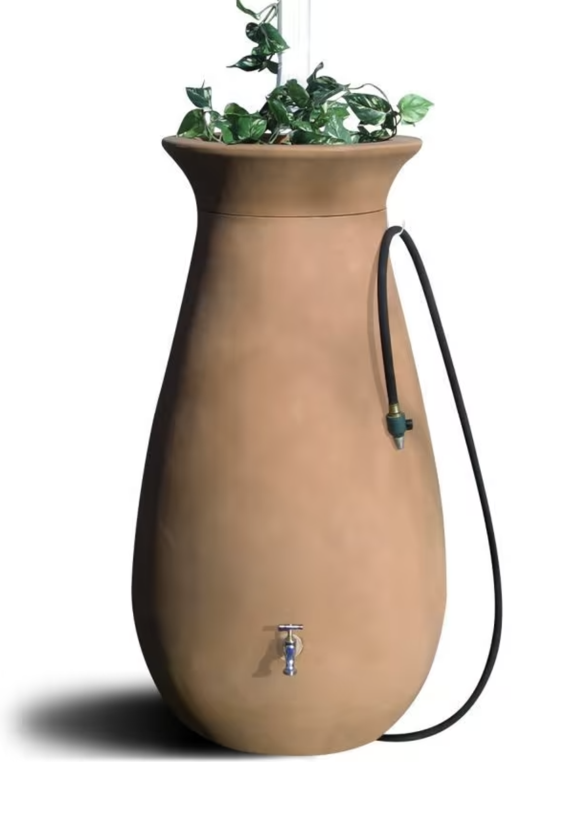 Algreen 245L Cascata Clay Effect Water Butt with Planter