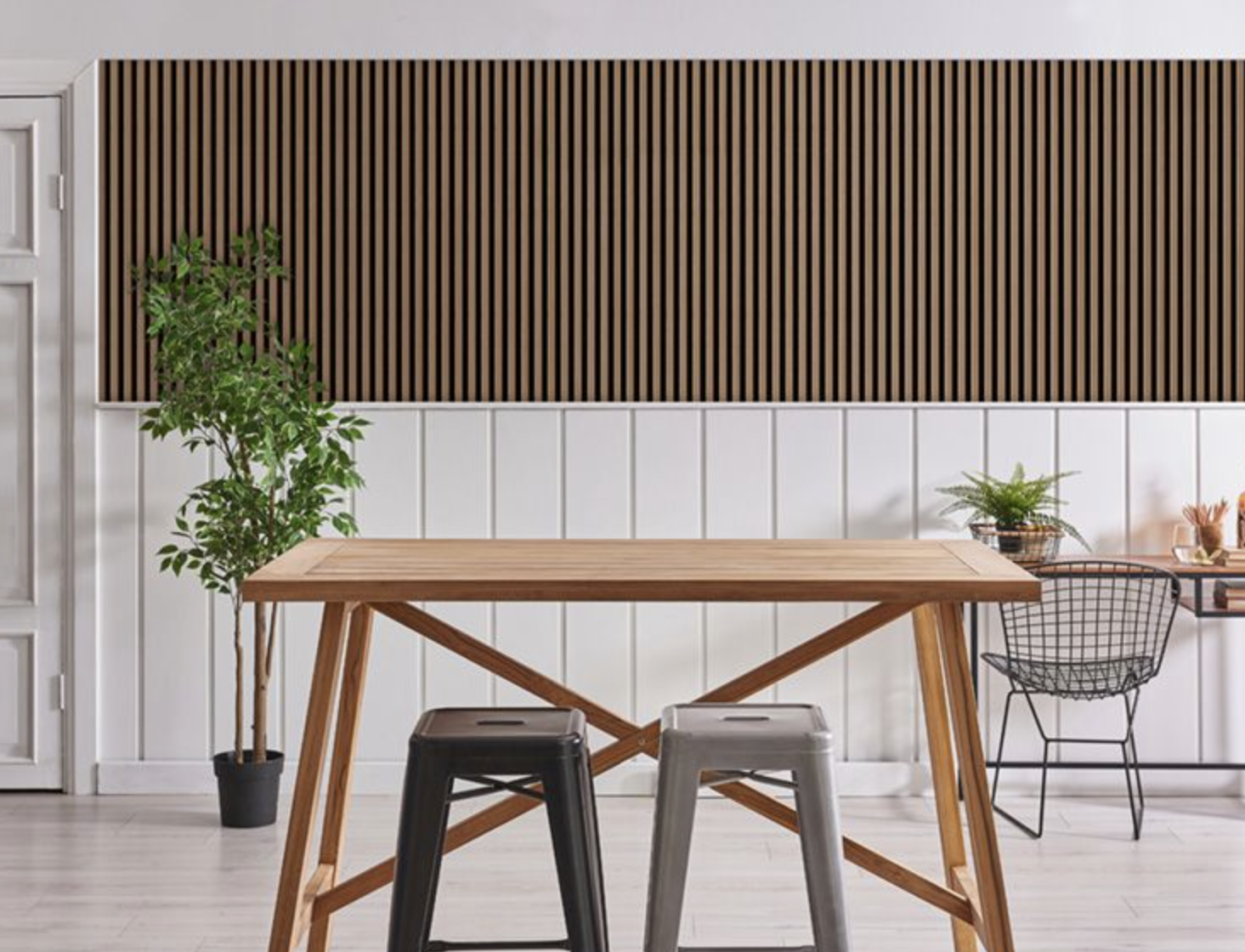 600mm x 600mm Acoustic Internal Slatted Wall Panels