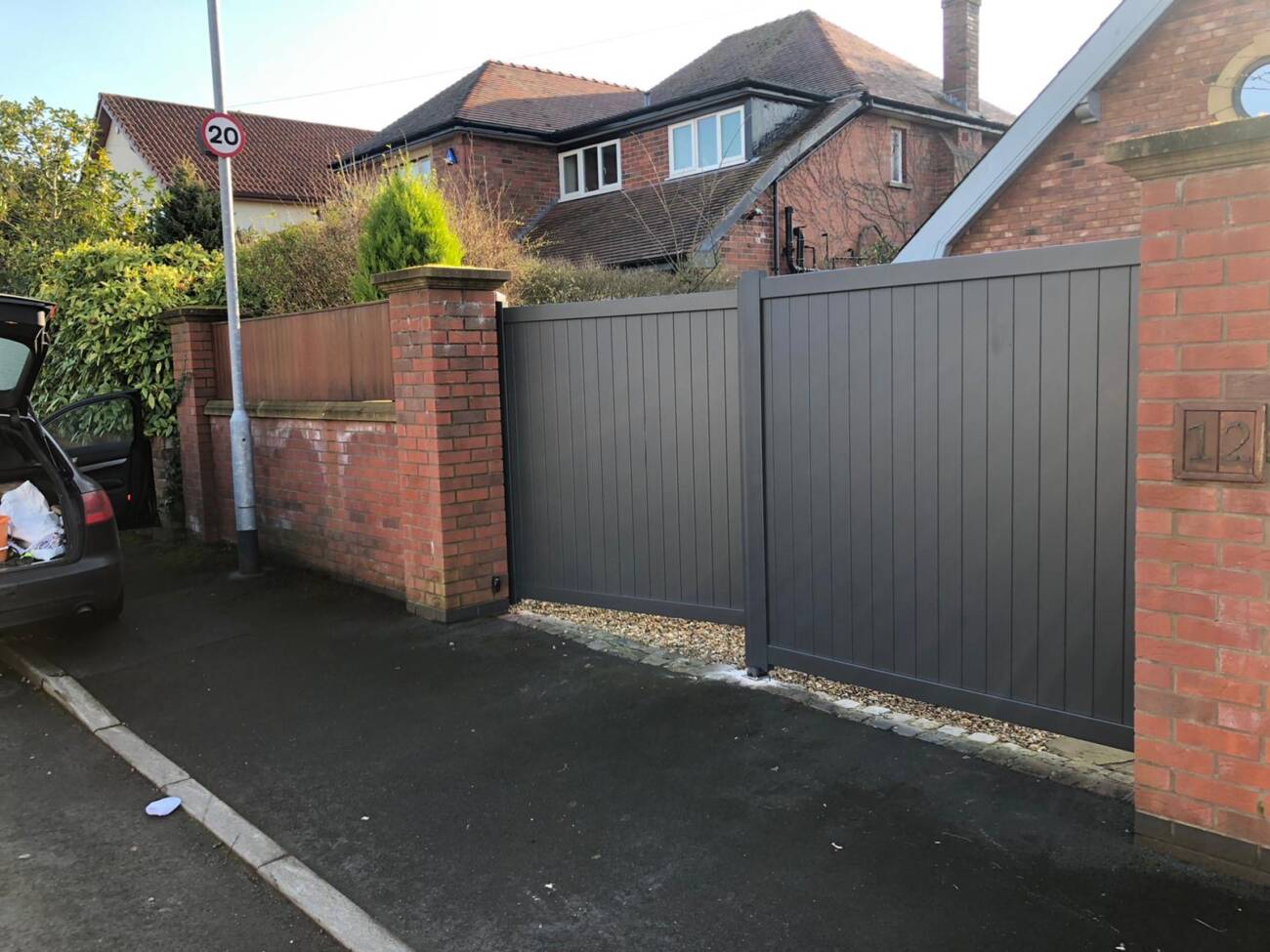 Readymade Double Swing Aluminium Driveway Gate