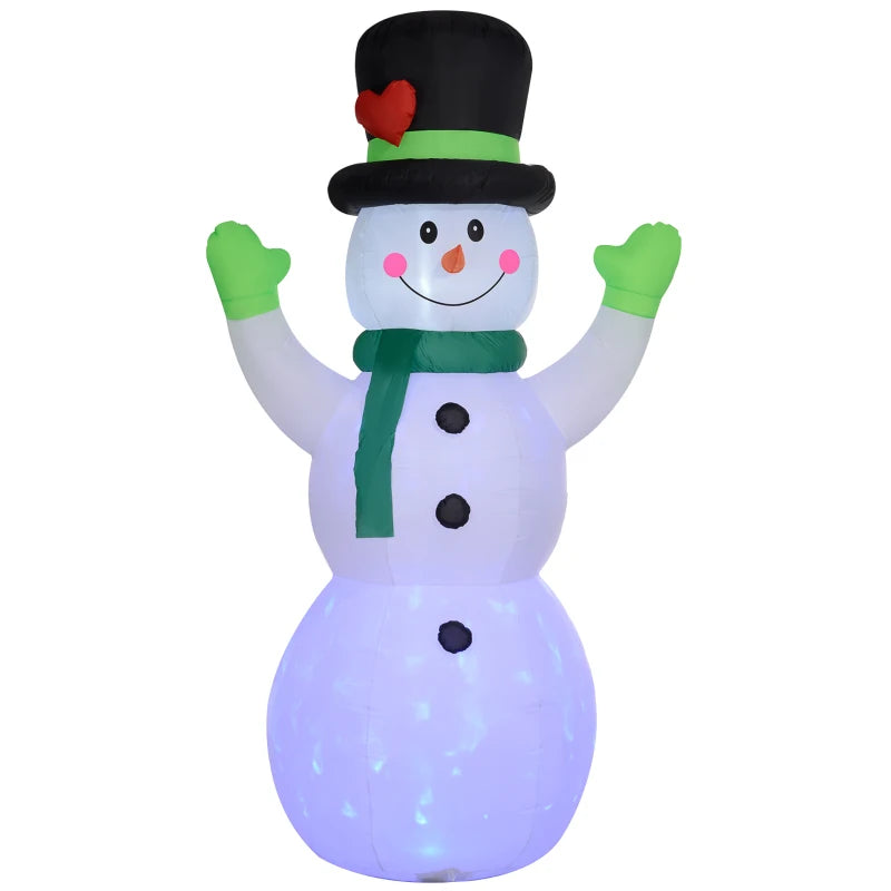 10ft Inflatable Snowman Christmas Decoration with Accessories - Perfect Holiday Outdoor Decor for Festive Winter Celebrations