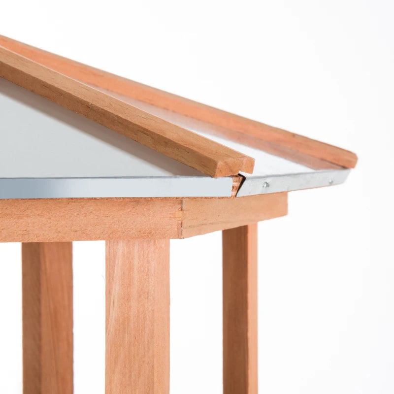 Wooden Bird Table Garden Feeding Station - 153cm Height, Durable Outdoor Bird Feeder for Wild Birds, Eco-Friendly Design