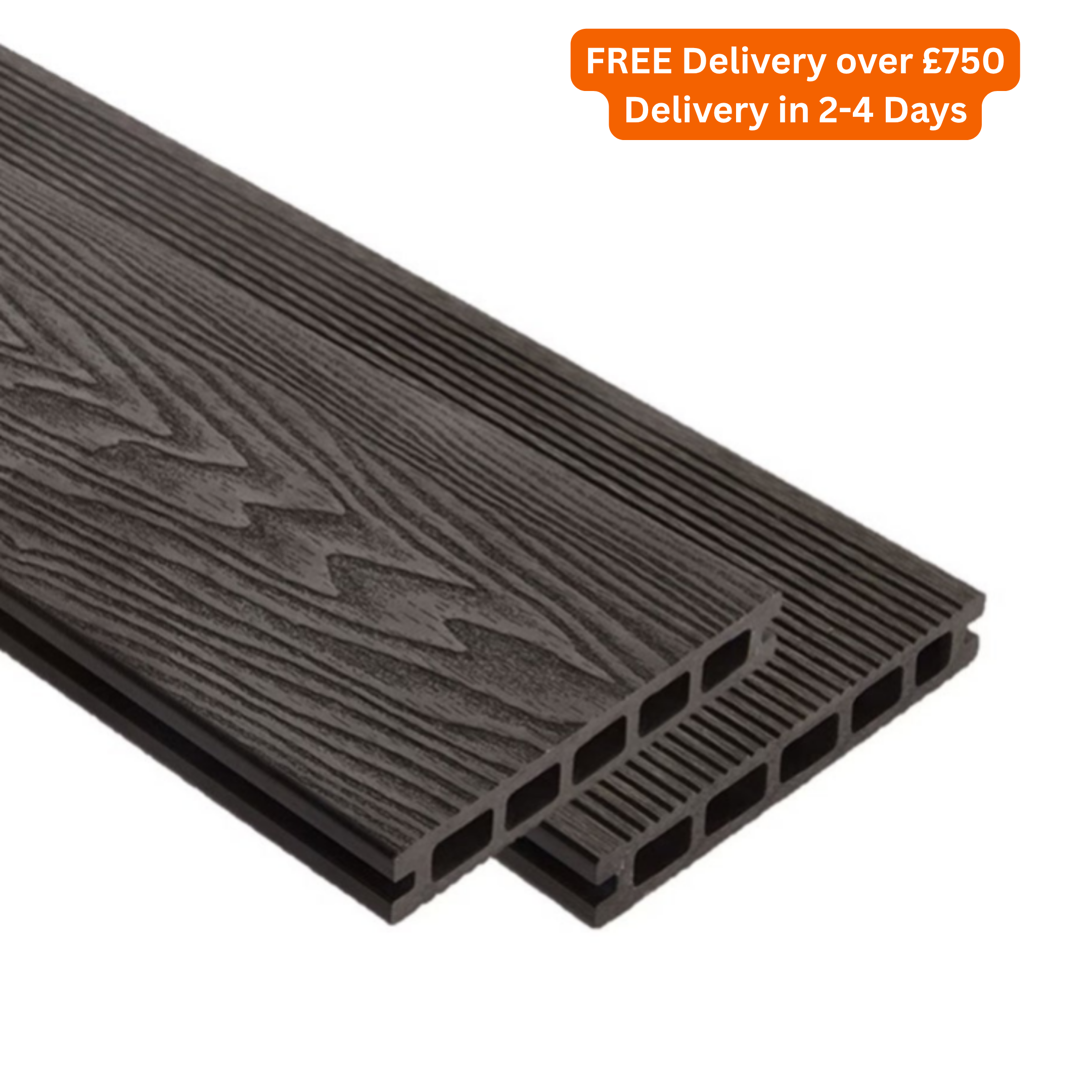Ambideck 5m Double Faced Woodgrain Composite Decking Board 148mm X 25mm
