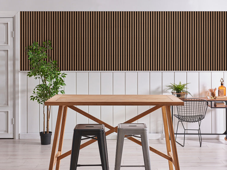 2.4m Acoustic Internal Slatted Wall Panels