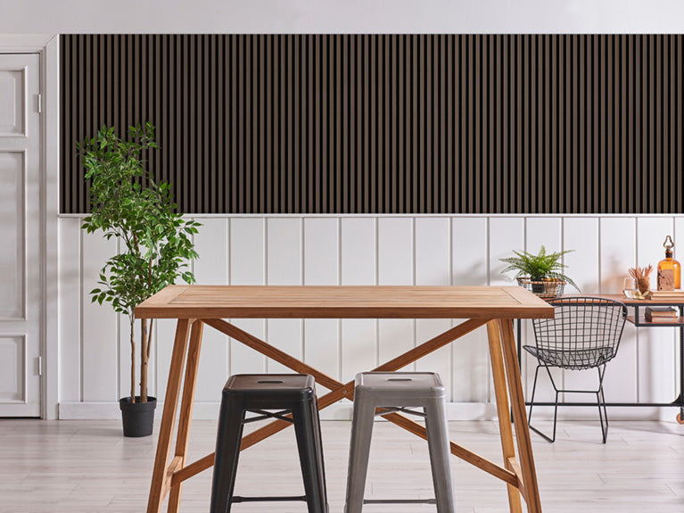 2.4m Acoustic Internal Slatted Wall Panels