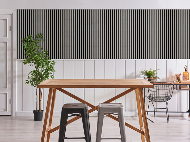 2.4m Acoustic Internal Slatted Wall Panels