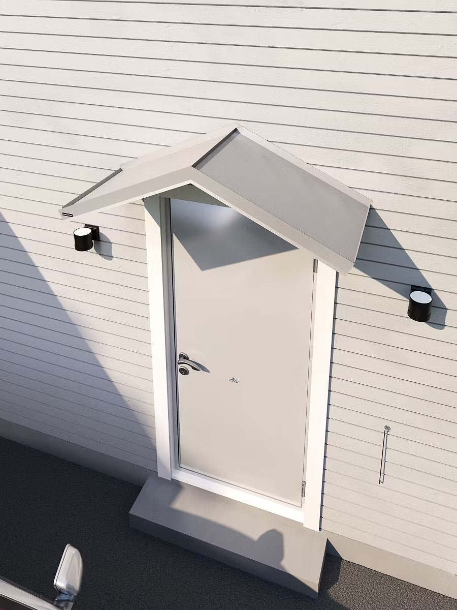 BrightShield Aluminium Canopy With LED Lights - 1400mm x 410mm x 600mm (All Colours)