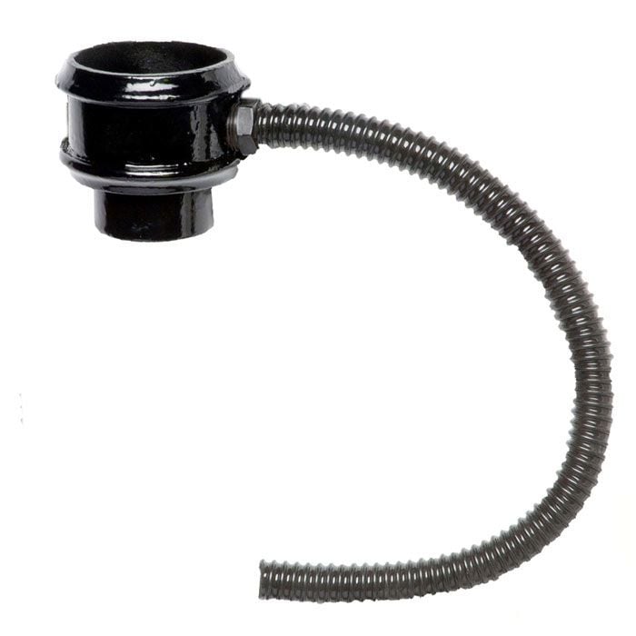 Hargreaves Cast Iron 65mm Plain Rainwater Diverter Kit  - Painted Black