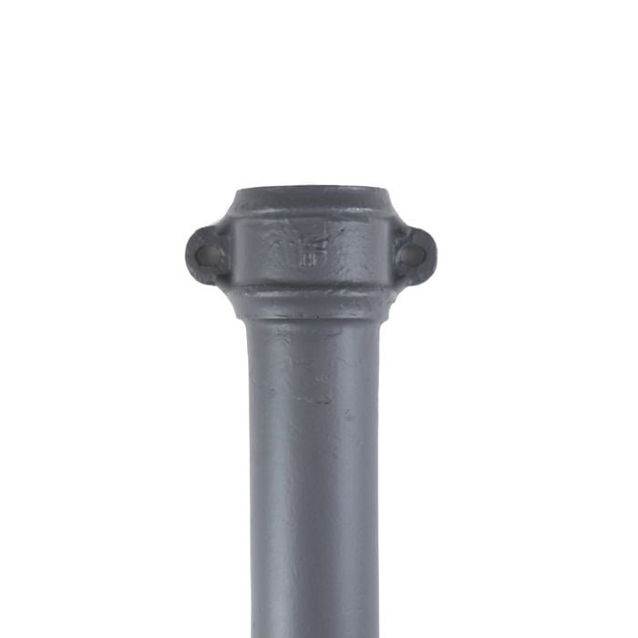 Hargreaves Cast Iron 150mm Double Socket Eared Rainwater Pipe 1829mm - Primed