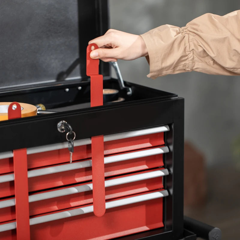 Tool Cabinet Cart with Lockable Drawers