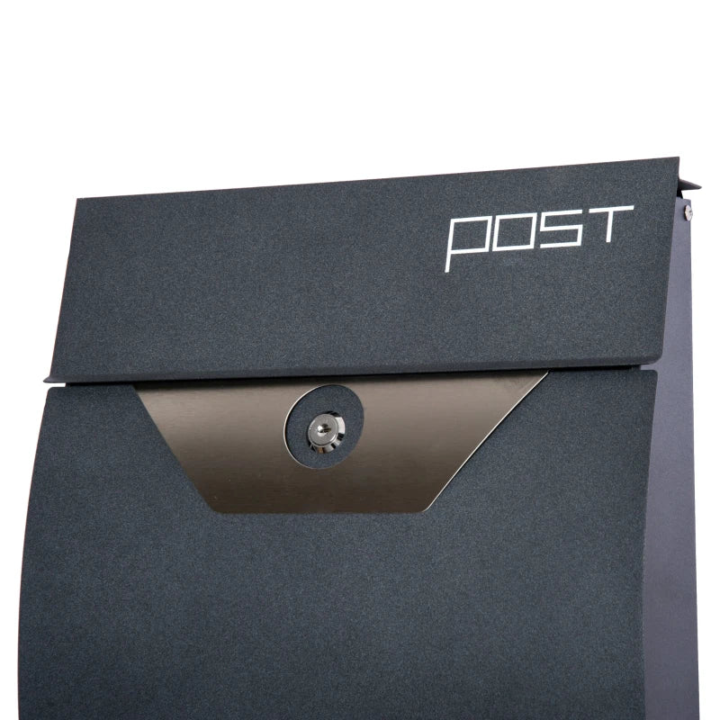 Wall-Mounted Mailbox for Letters and Newspapers