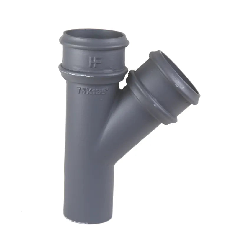 Hargreaves Cast Iron 100mm 135 Degree Rainwater Branch - Primed
