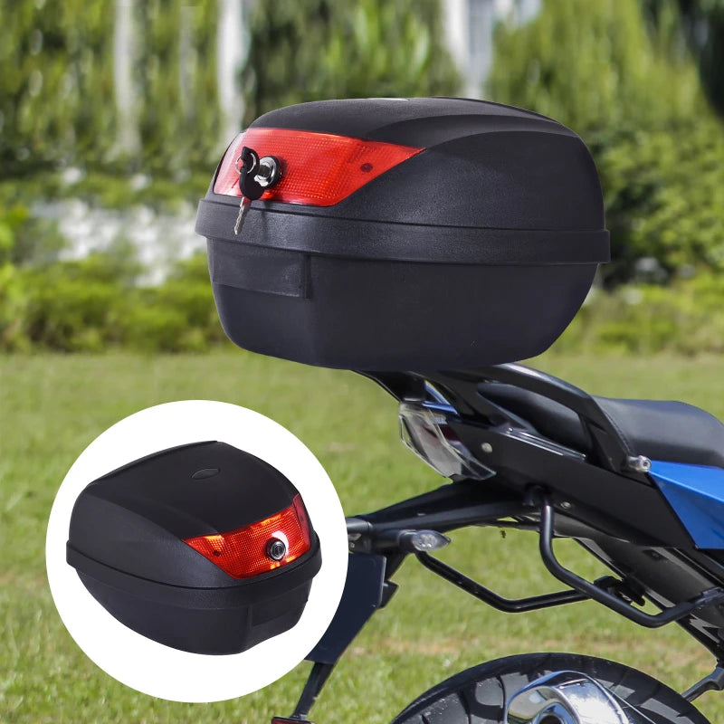 28L Motorcycle Tail Box for Safe Helmet Storage