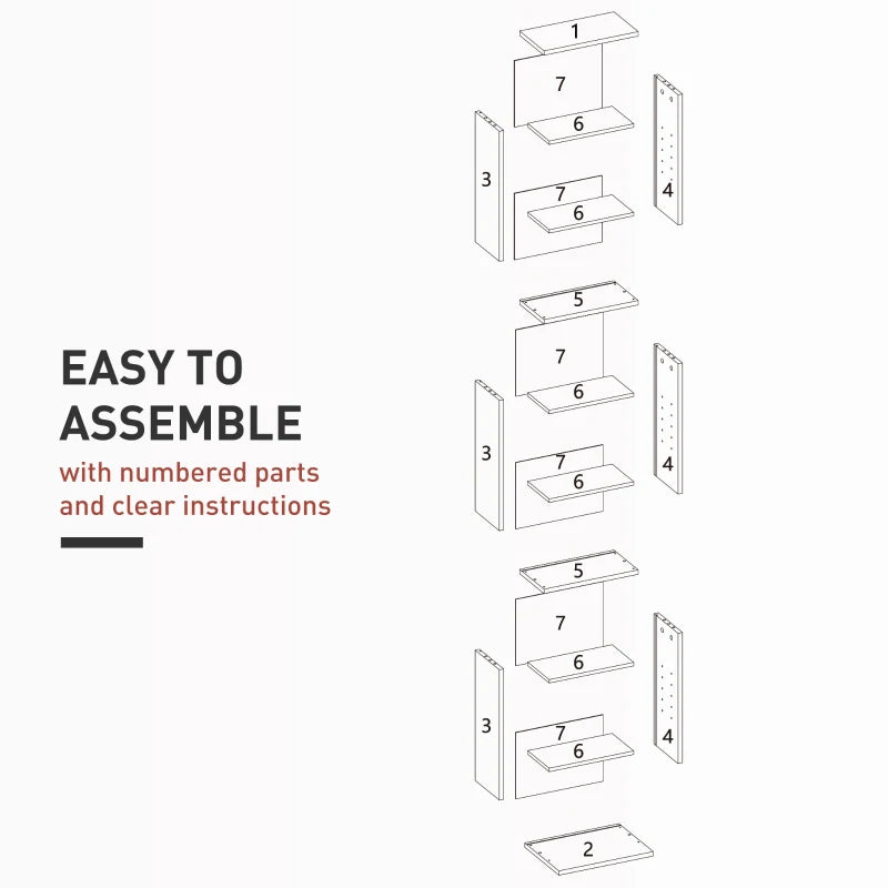 Stylish 260 Narrow CD Storage Unit in White - Space-Saving Organizer for CDs, DVDs, and Media Collections