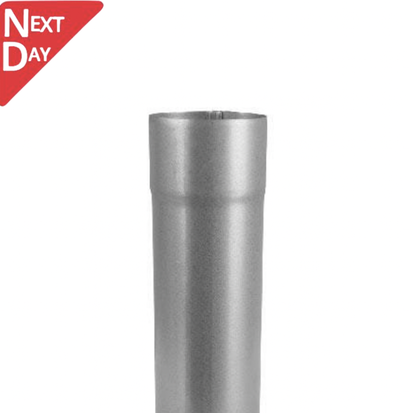 80mm Galvanised Steel Downpipe 3m Length