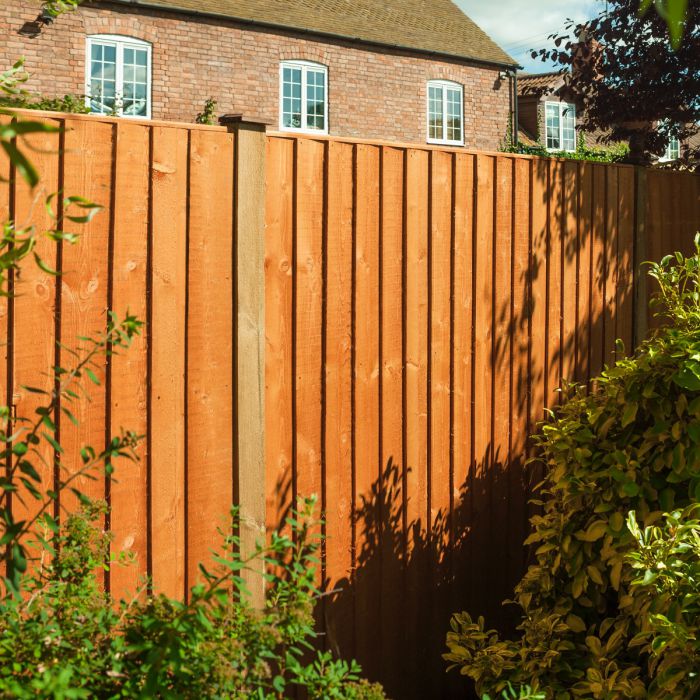 6x6ft Vertical Board Fence Panel - Pack of 3