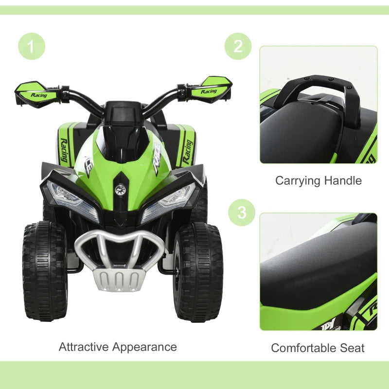 Green and Black Toddler Ride On Car Walker Foot to Floor for Kids