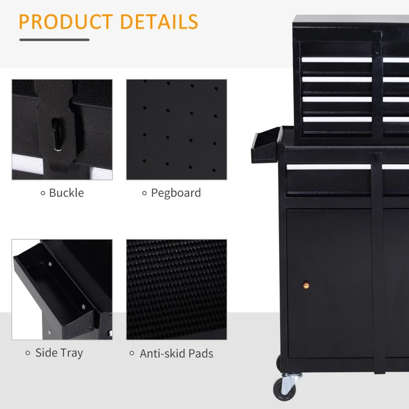 2-in-1 Metal Tool Storage Cabinet