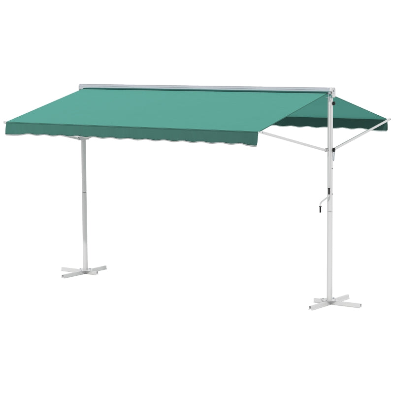 Green 300cm x 300cm Double Sided Free Standing Awning Canopy