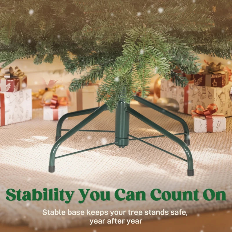 5ft Realistic Green Artificial Christmas Tree - Easy Assembly, Lifelike Branches for Holiday Decor