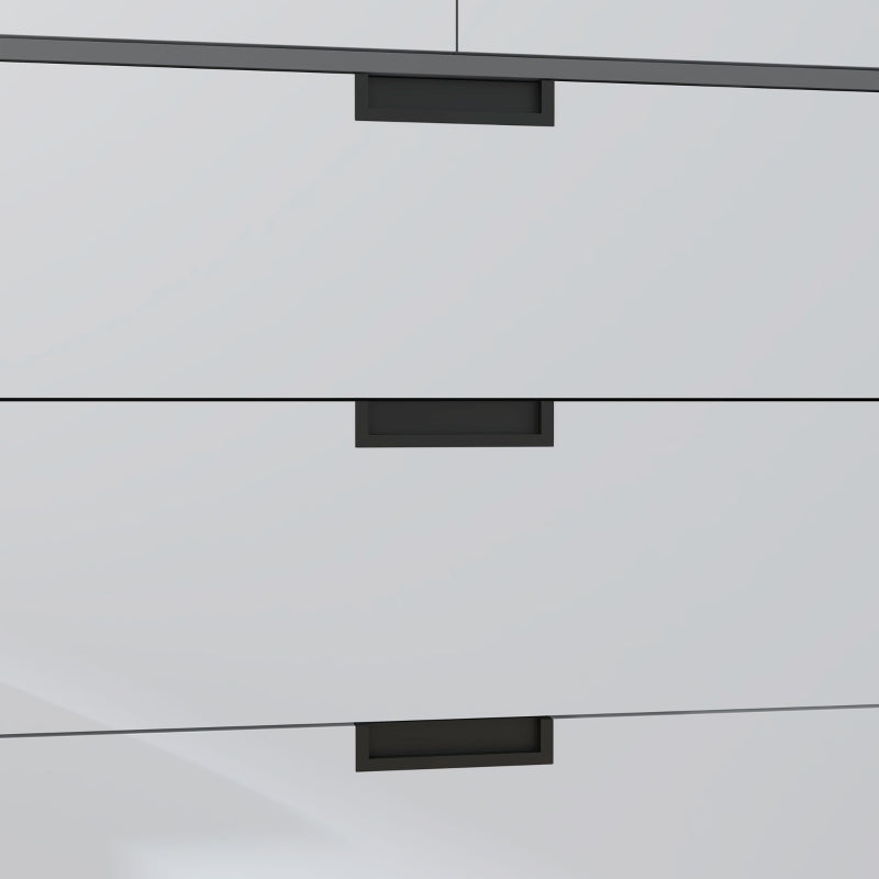 Modern 2 Door Wardrobe with 3 Drawers and Hanging Rod for Stylish Bedroom Storage Grey