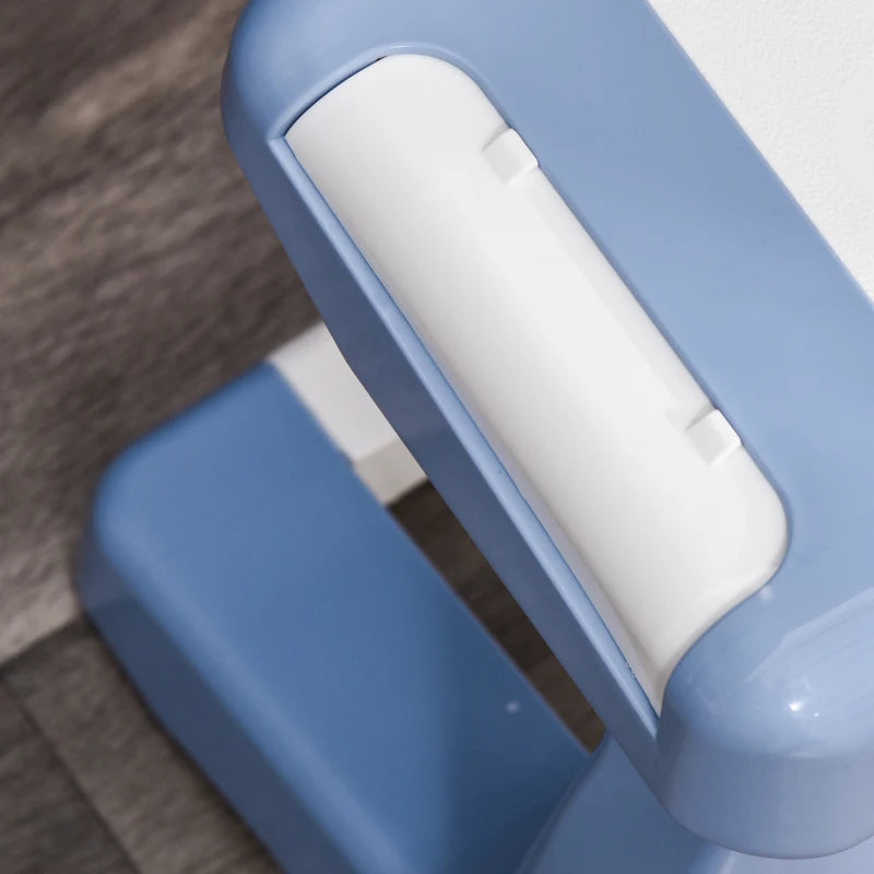 Kids Mini Electronic Piano Keyboard Set - Educational Musical Instrument with Stool, Microphone & Music Stand - Blue Grand Piano Toy