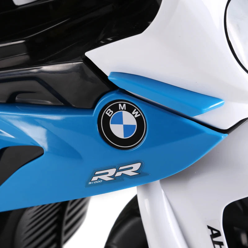 Electric Motorbike for Kids Ride On BMW Style with Headlights Music 6V Blue
