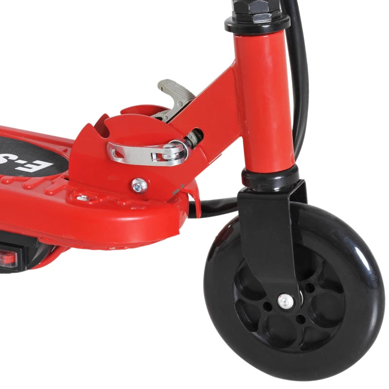 Folding Electric Kids Scooter for Ages 7-14 - Red/Black Ride-On Fun, Lightweight & Portable