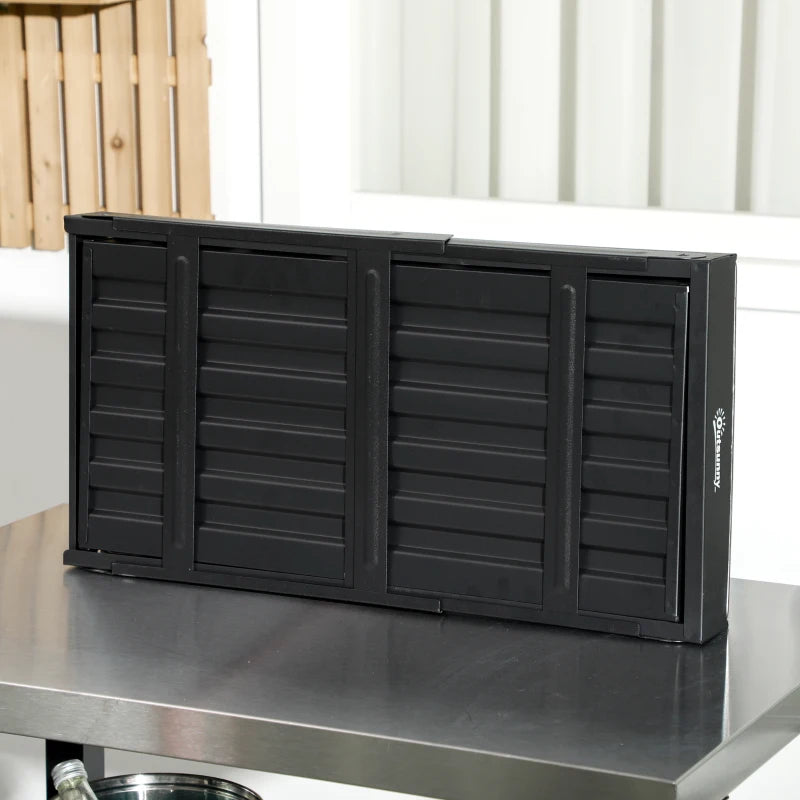 Portable Foldable Charcoal Grill - Compact Black BBQ for Outdoor Cooking and Camping