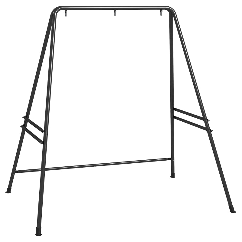 Black Metal Hammock Chair Stand for Hanging Swing Chairs