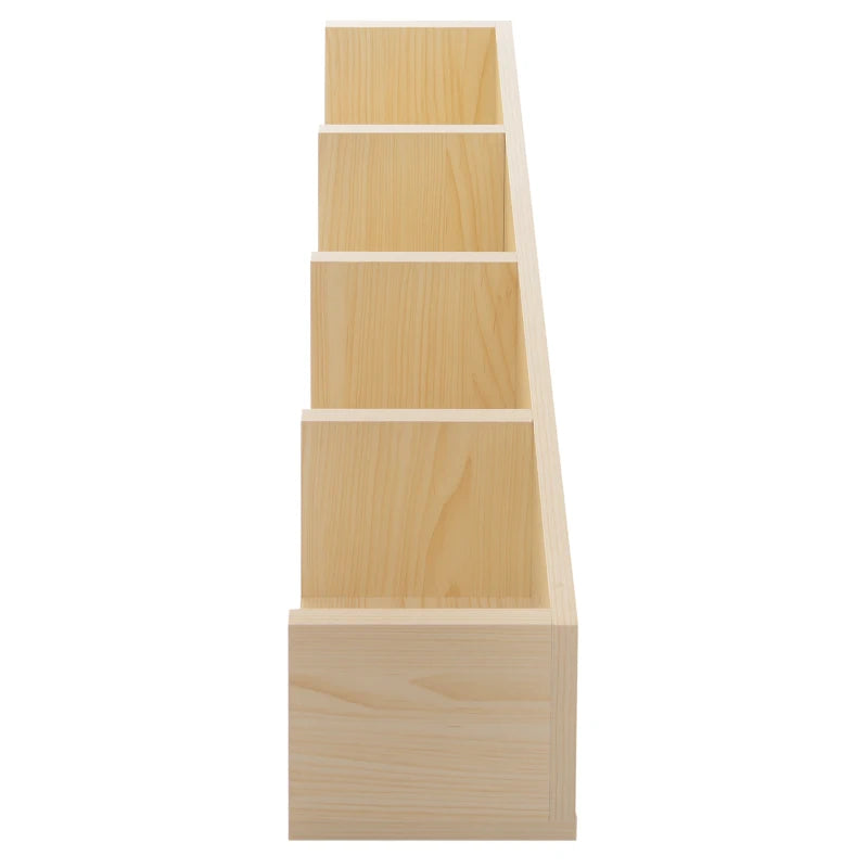 Wall Mount Media Storage Rack for 84 CDs or 56 DVDs/Blu-rays - Set of 2 Wooden Shelf Organisers in Natural Finish