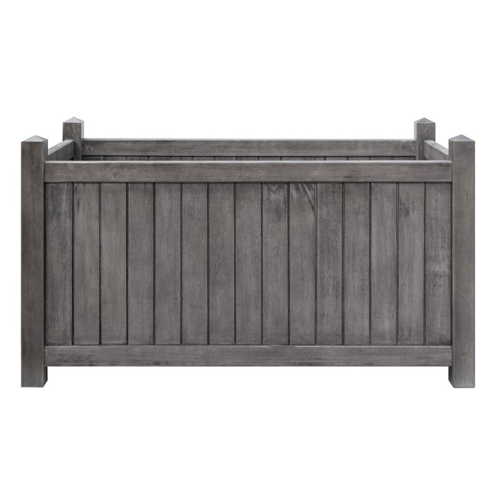 Grey Rectangular Garden Planter