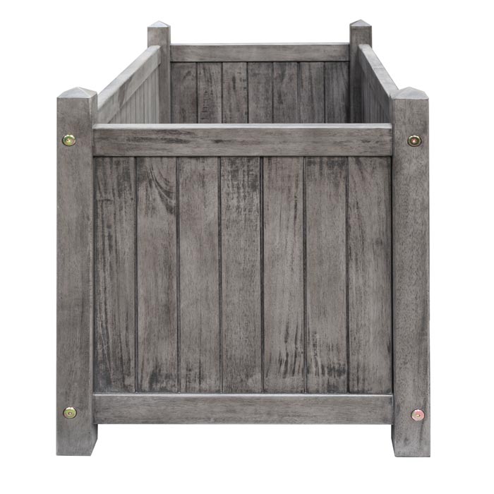 Grey Rectangular Garden Planter