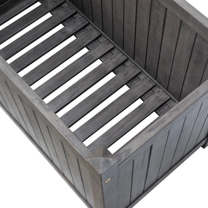 Grey Rectangular Garden Planter