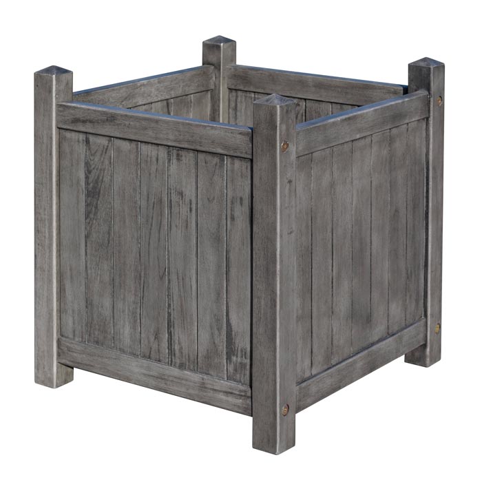 Grey Square Planter for Stylish Gardens