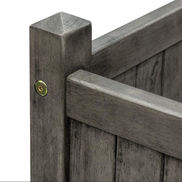 Grey Square Planter for Stylish Gardens