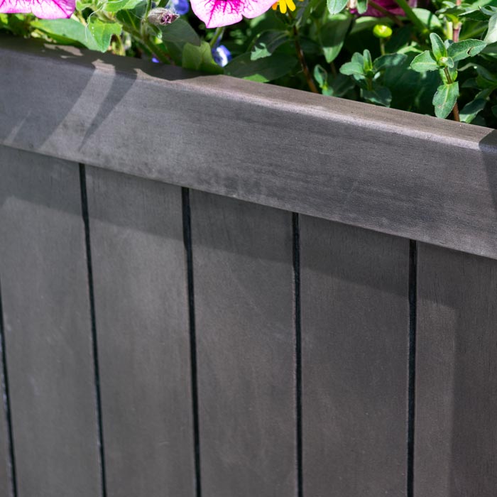 Grey Square Planter for Stylish Gardens