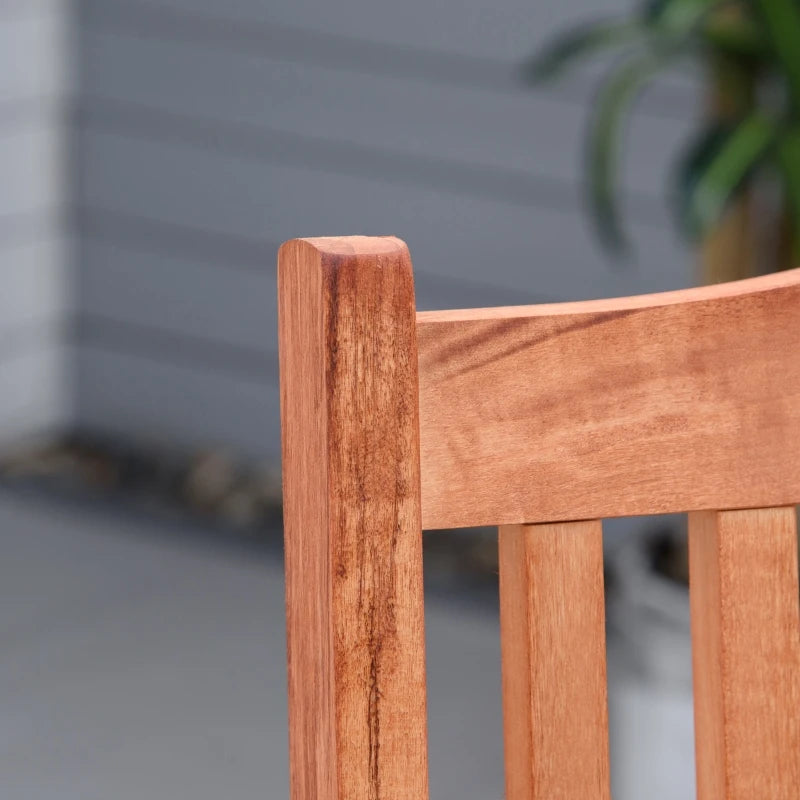 Acacia Wood Folding Patio Armchair - 5-Position Recliner, Outdoor Garden Chair