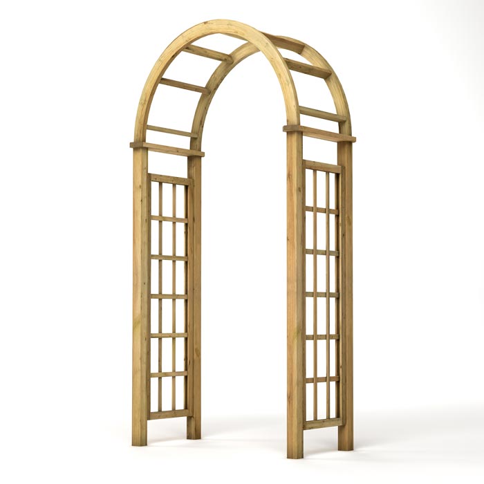 Basic Round Arch Round Top Garden Arch - Stylish Design