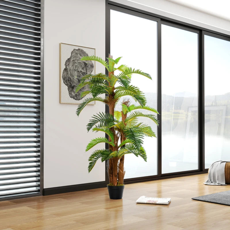 Artificial Tropical Palm Plant in Pot 150cm Green Indoor Home Decor