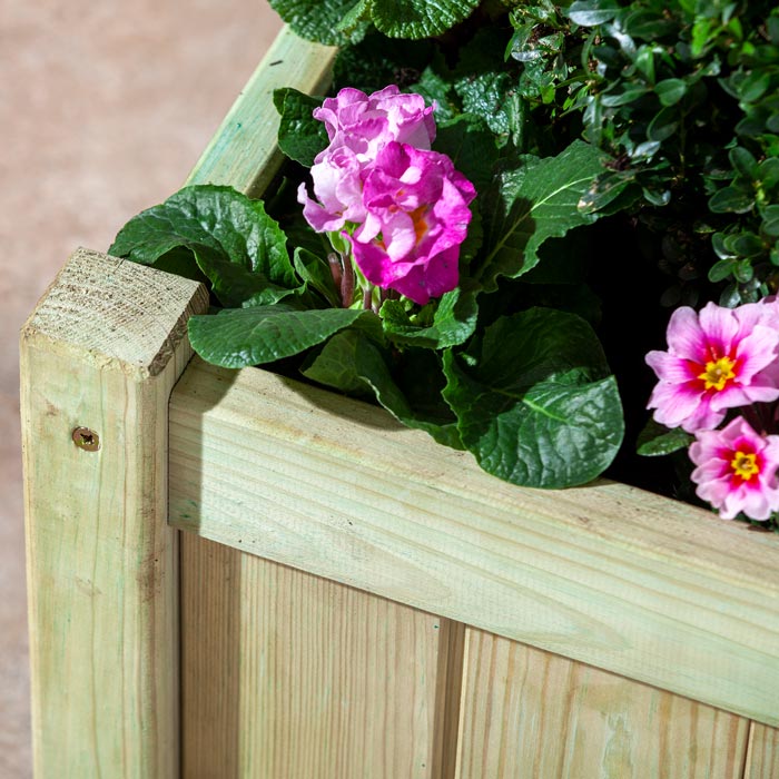 Large Wooden Planters Set - Pack of 2