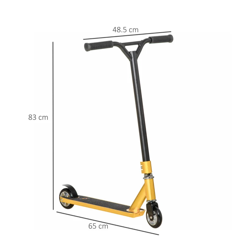 Gold Tone Stunt Scooter for Beginners - 360° Tricks, Lightweight Aluminium Deck, ABEC 7 Bearings, Ages 14+