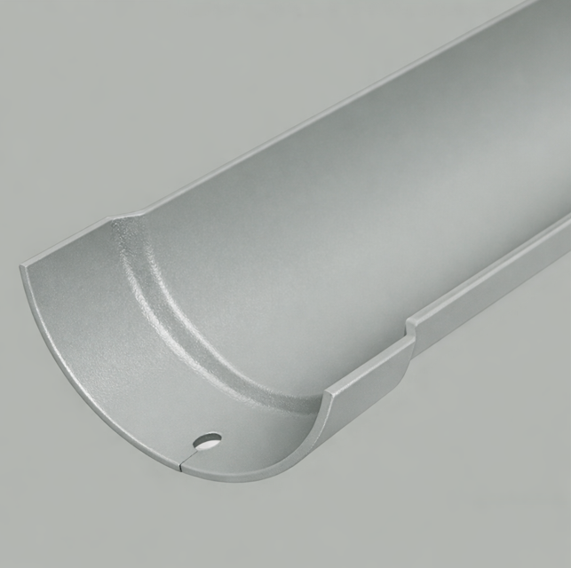 Alumasc 100mm (4") Half Round Cast Aluminium Gutter 1.83m length - One of 26 Standard Matt RAL colours TBC