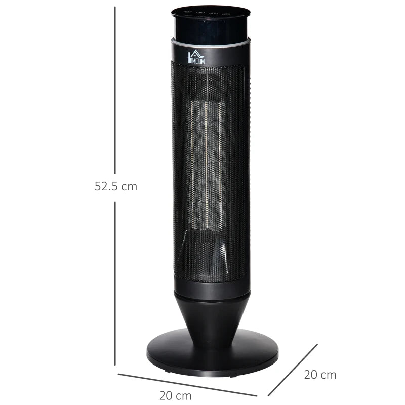 Portable 21 Inch Ceramic Electric Space Heater with 1000W 2000W Power and Timer